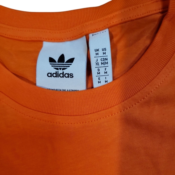 Adidas Men's Orange Tee Shirt Medium New - Picture 2 of 3